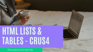 Lists and Tables in HTML - crus4