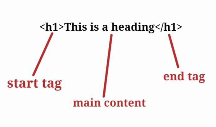 html elements vs tags