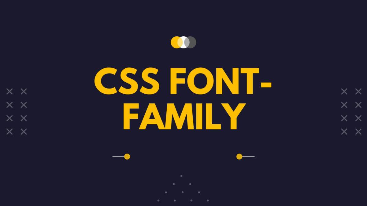 CSS font-family